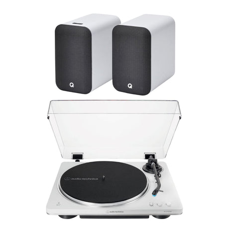 Audio-Technica LP70XBT Bluetooth Turntable + Q Acoustics M20 Active Bluetooth Speakers - K&B Audio