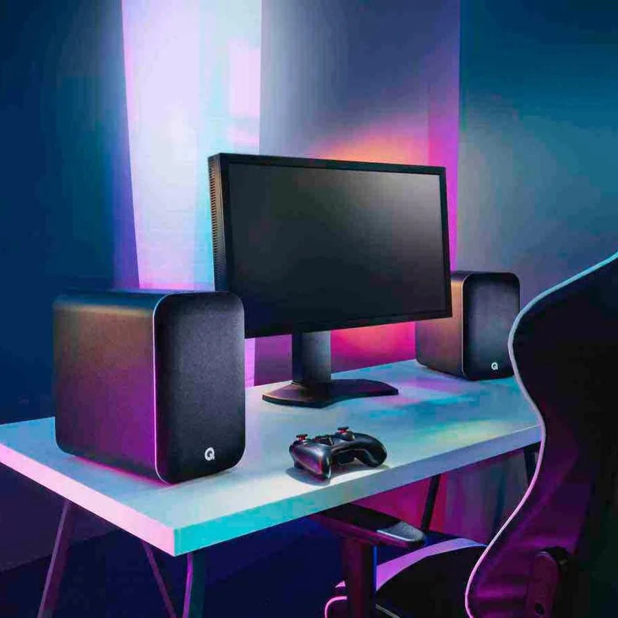 Audio-Technica LP120XBT-USB Bluetooth Turntable + Q Acoustics M20 Active Bluetooth Speakers - K&B Audio