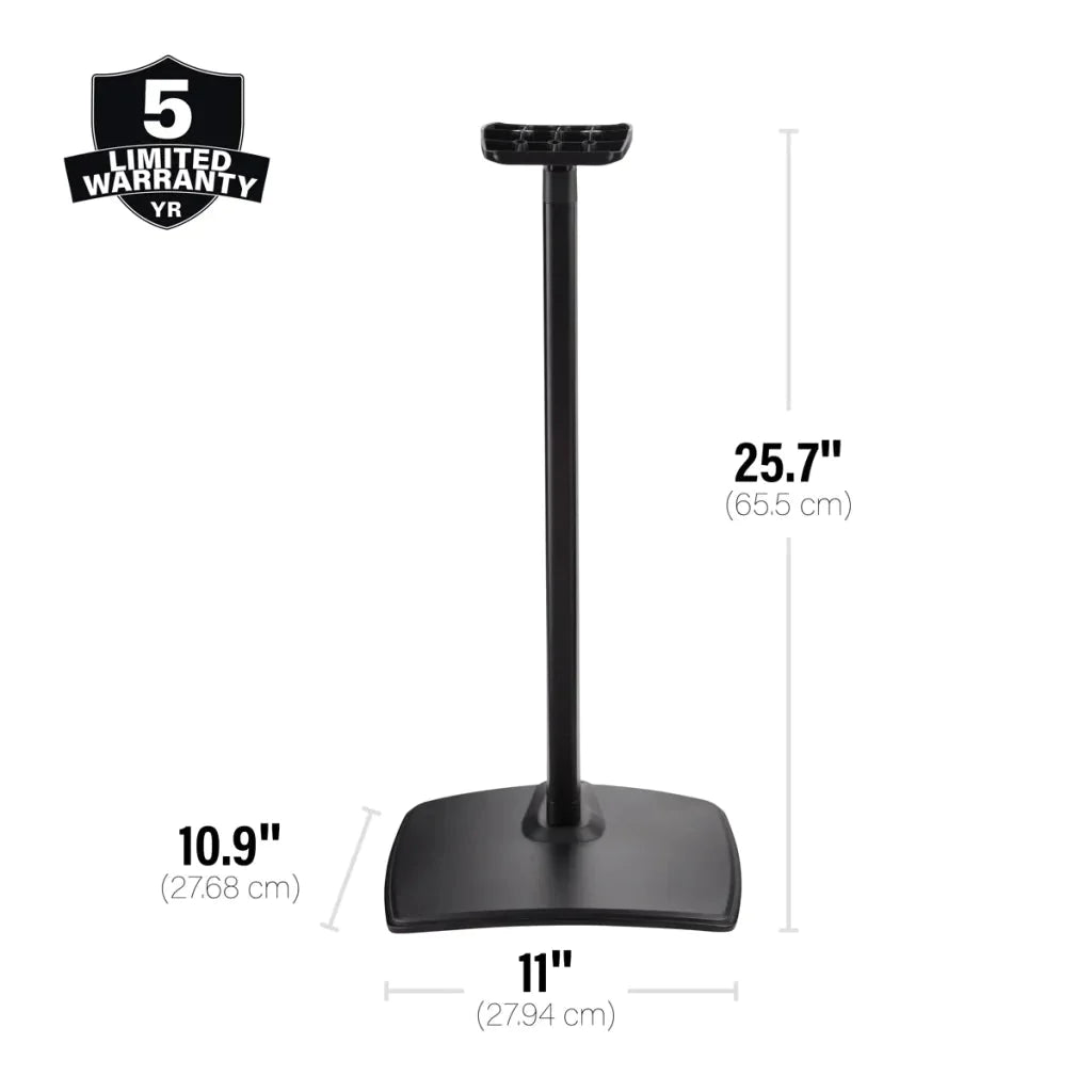 Sanus Height Adjustable Speaker Stand for Sonos Era 300 - Single - K&B Audio