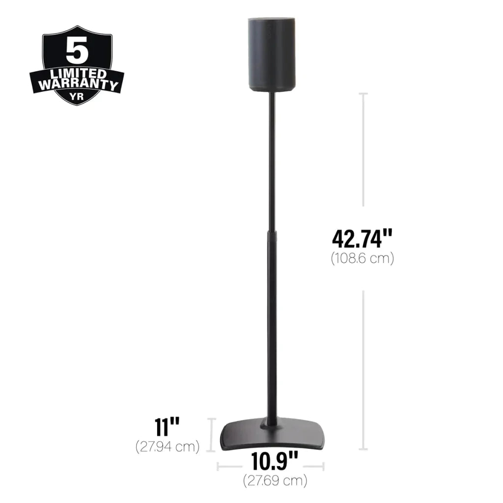 Sanus Height Adjustable Speaker Stands for Sonos Era 100 - Pair - K&B Audio