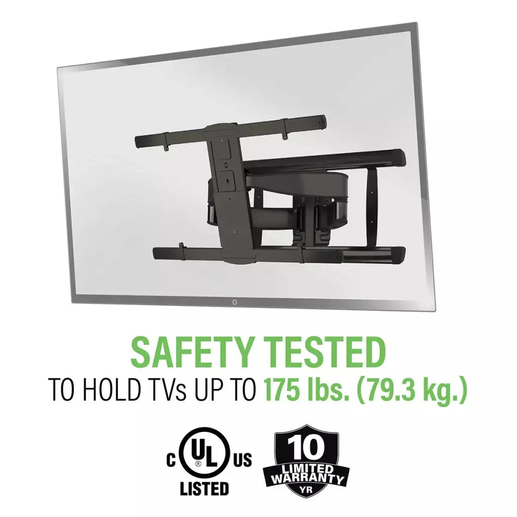 Sanus Premium Advanced XL Full-Motion Premium TV Wall Mount for TVs 65"-100" - K&B Audio
