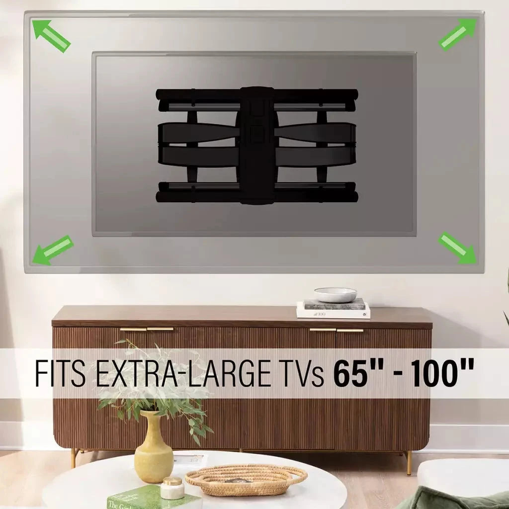 Sanus Premium Advanced XL Full-Motion Premium TV Wall Mount for TVs 65"-100" - K&B Audio