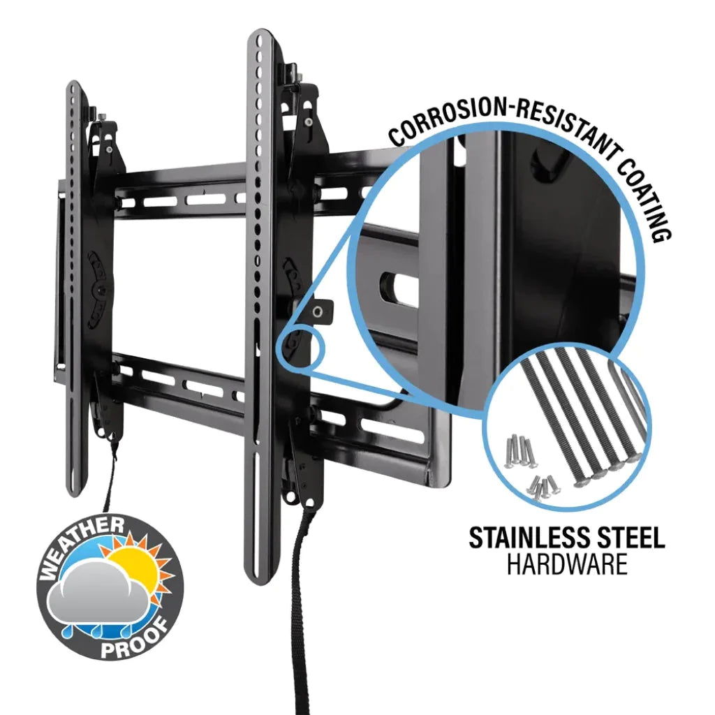 SANUS VODLT1-B2 Premium Large Outdoor Tilt Mount for TVs 37"-95" - K&B Audio