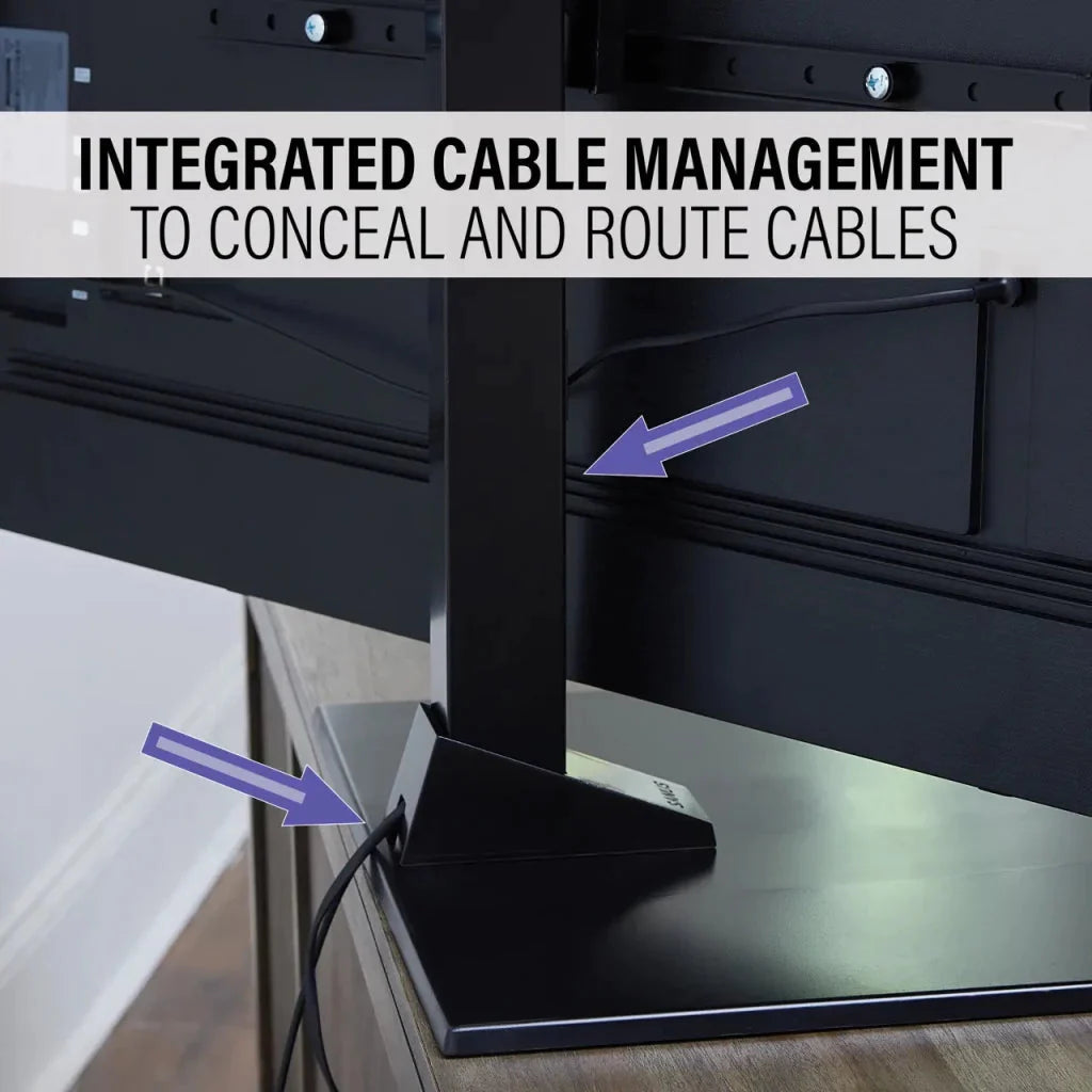 SANUS VSTV2-B2 40"-86" Swivel TV Pedestal Stand - K&B Audio