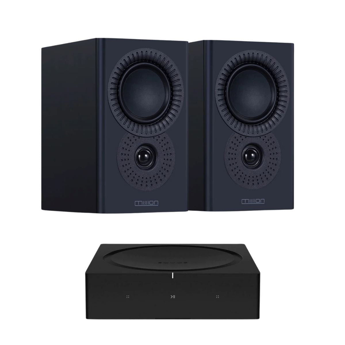 Sonos AMP + Mission LX-1 Bookshelf Speakers - K&B Audio