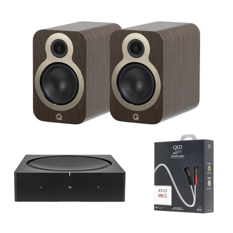 Sonos AMP + Q Acoustics 3020c Bookshelf Speakers - K&B Audio