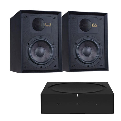 Sonos AMP + Wharfedale Denton 85 Bookshelf Speakers - K&B Audio