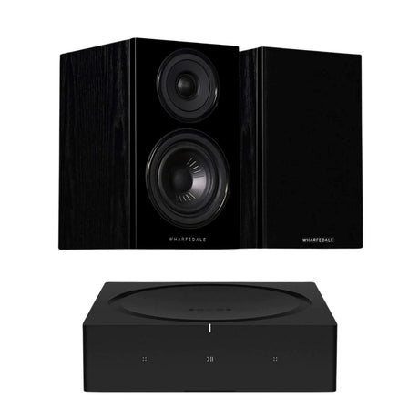 Sonos AMP + Wharfedale Diamond 12.1 Bookshelf Speakers - K&B Audio
