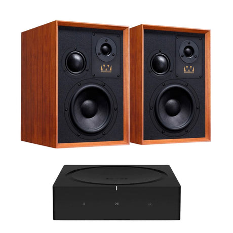 Sonos AMP + Wharfedale Super Denton Bookshelf Speakers - K&B Audio