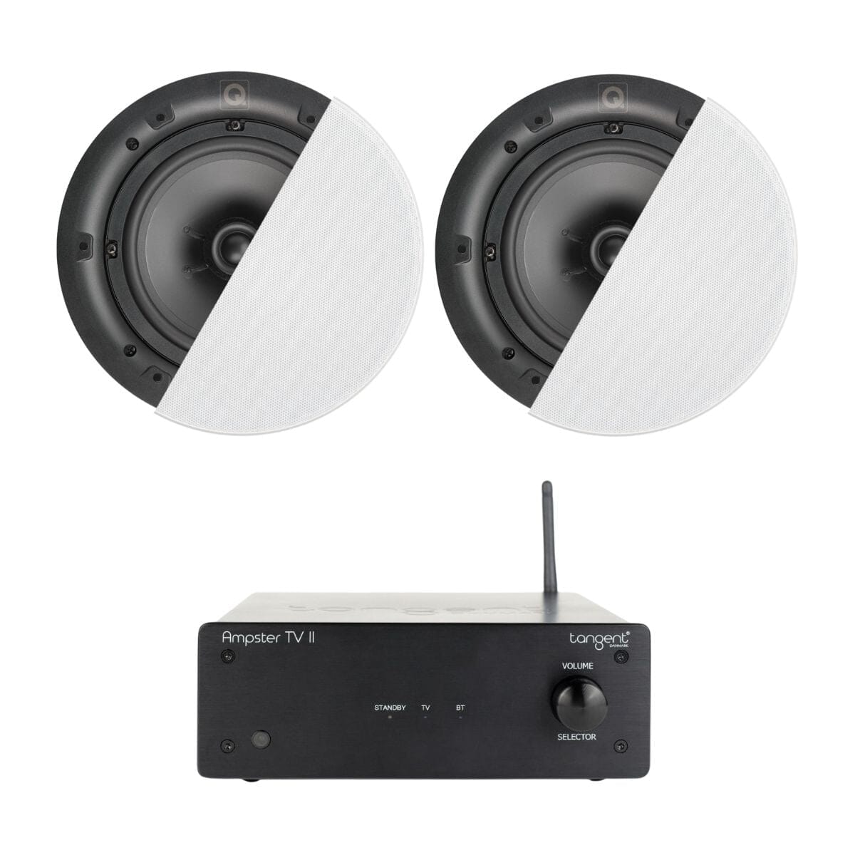 Tangent Ampster TV II 6.5" Bluetooth Ceiling Speaker System with HDMI - K&B Audio