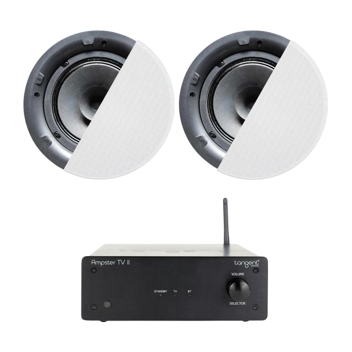 Tangent Ampster TV II 6.5" Bluetooth Ceiling Speaker System with HDMI - K&B Audio