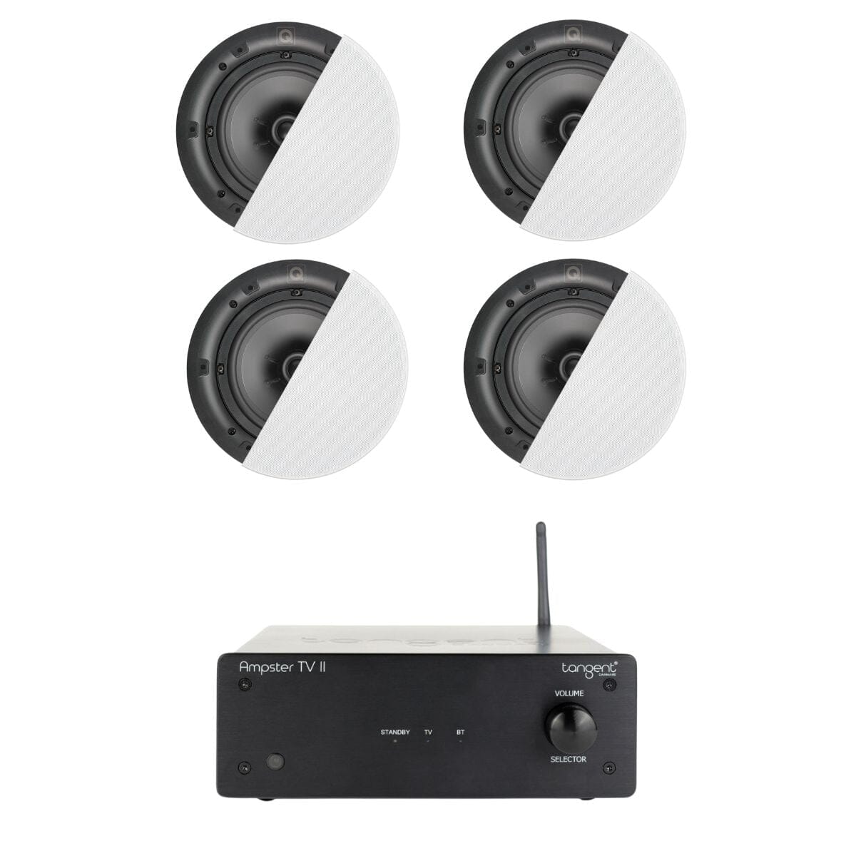 Tangent Ampster TV II 6.5" Bluetooth Ceiling Speaker System with HDMI - K&B Audio
