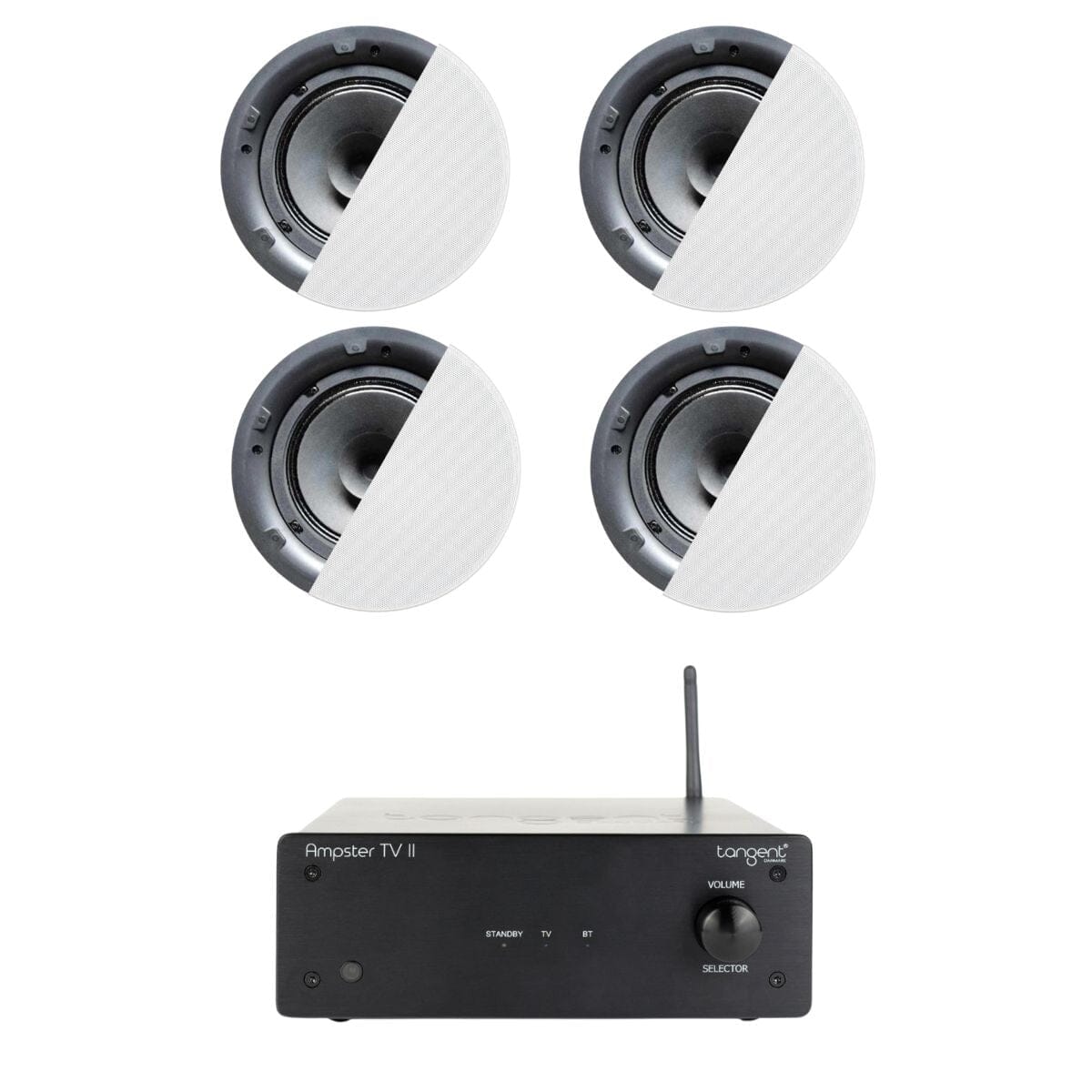 Tangent Ampster TV II 6.5" Bluetooth Ceiling Speaker System with HDMI - K&B Audio