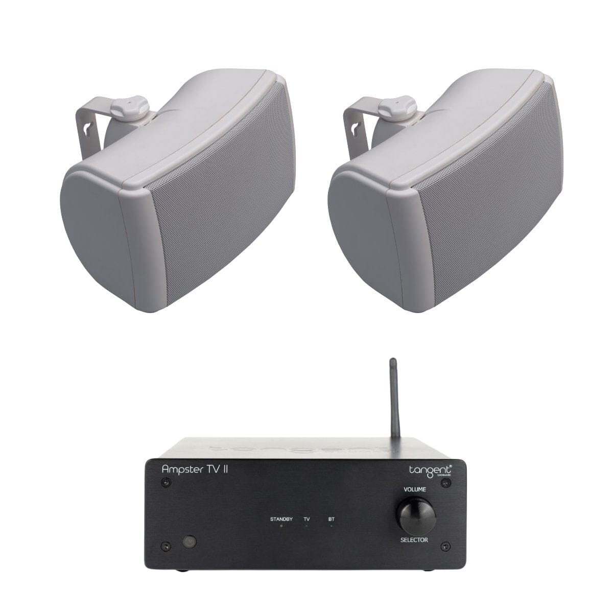 Tangent Ampster + Q Acoustics QI65EW 6.5" Outdoor Speakers - K&B Audio