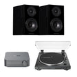 WiiM AMP + Audio-Technica LP60X + Wharfedale Diamond 12.0 Bookshelf Speakers - K&B Audio