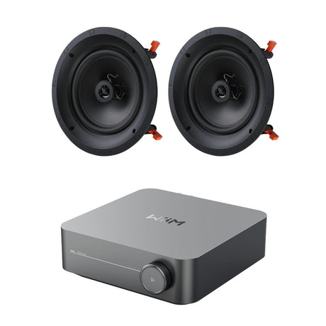 WiiM AMP Wi-Fi & Bluetooth Amplifier + JBL B-6IC 6.5" Ceiling Speakers - K&B Audio