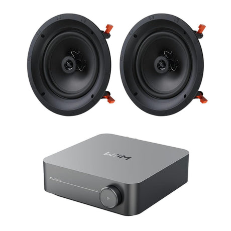 WiiM AMP Wi-Fi & Bluetooth Amplifier + JBL B-8IC 8" Ceiling Speakers - K&B Audio