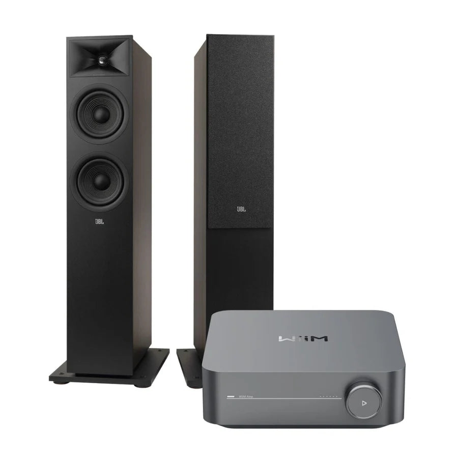 WiiM AMP + JBL Stage 260F Floorstanding Speakers - K&B Audio