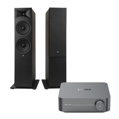 WiiM AMP + JBL Stage 280F Floorstanding Speakers - K&B Audio