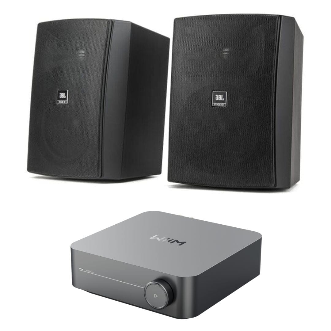 WiiM AMP Wi-Fi & Bluetooth Amplifier + JBL Stage XD 6.5" Outdoor Speakers - K&B Audio