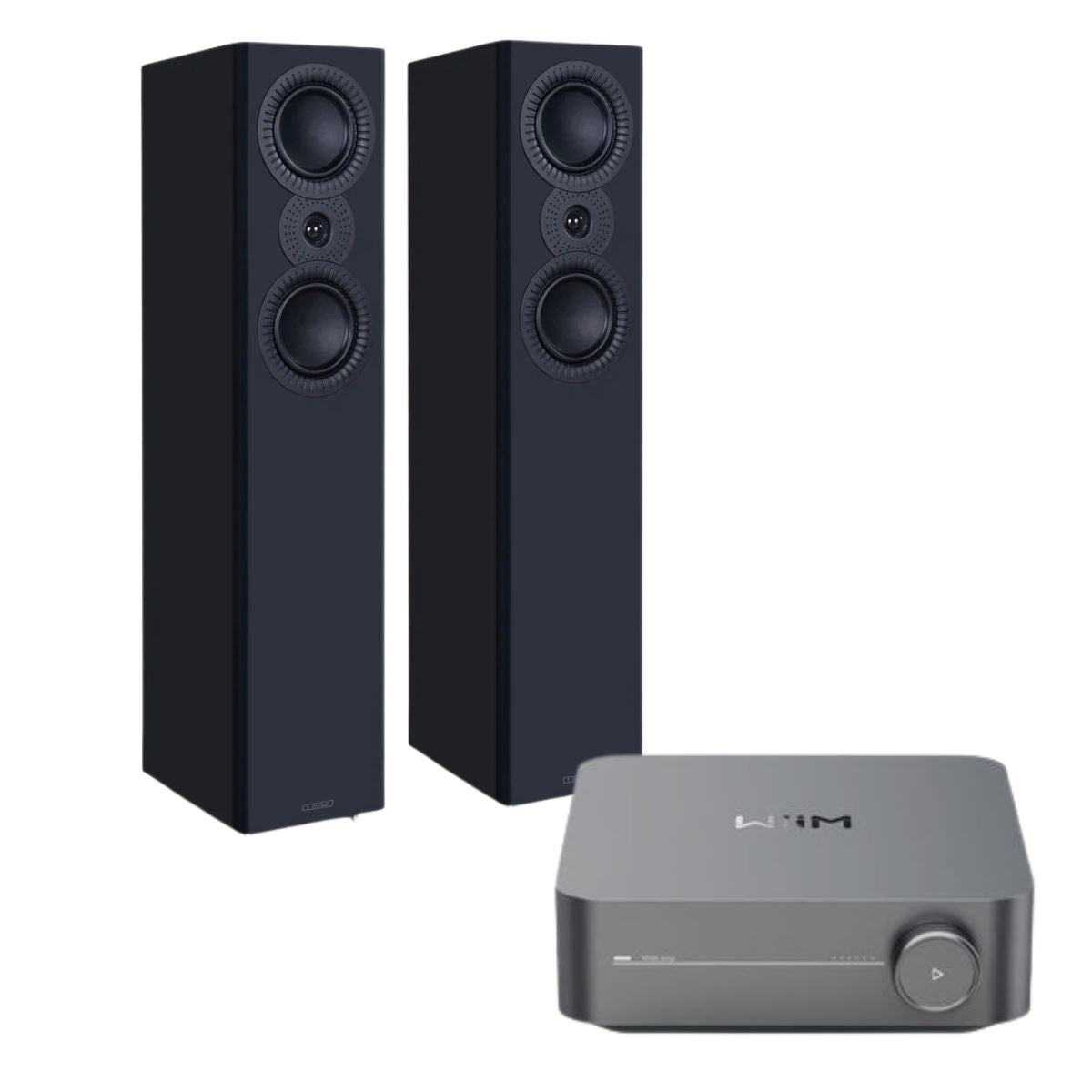 WiiM AMP + Mission LX-4 Floorstanding Speakers - K&B Audio