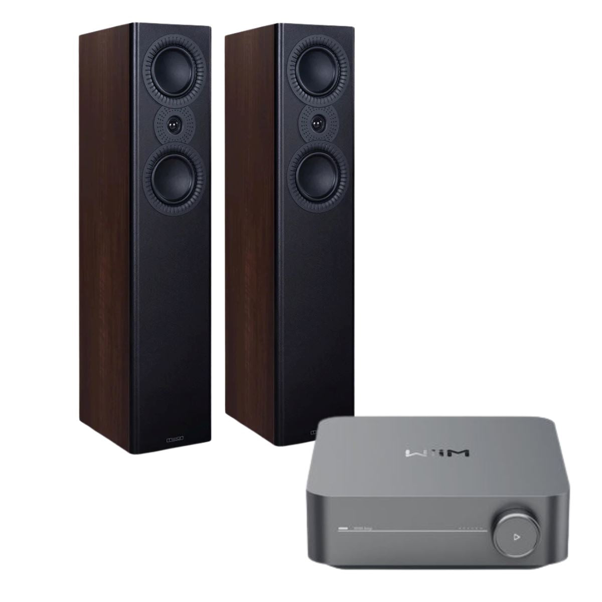 WiiM AMP + Mission LX-4 Floorstanding Speakers - K&B Audio