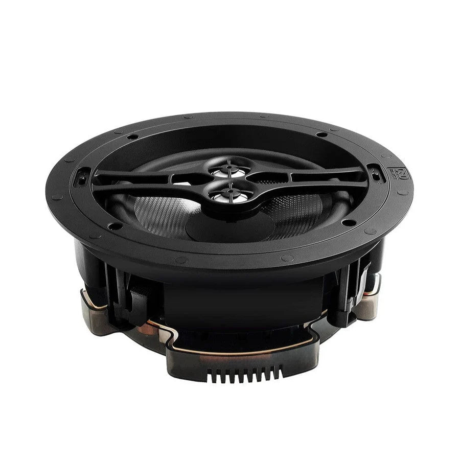 WiiM AMP Wi-Fi & Bluetooth Amplifier + OSD Audio Black Series R83DT 8" Single Stereo Ceiling Speaker - K&B Audio