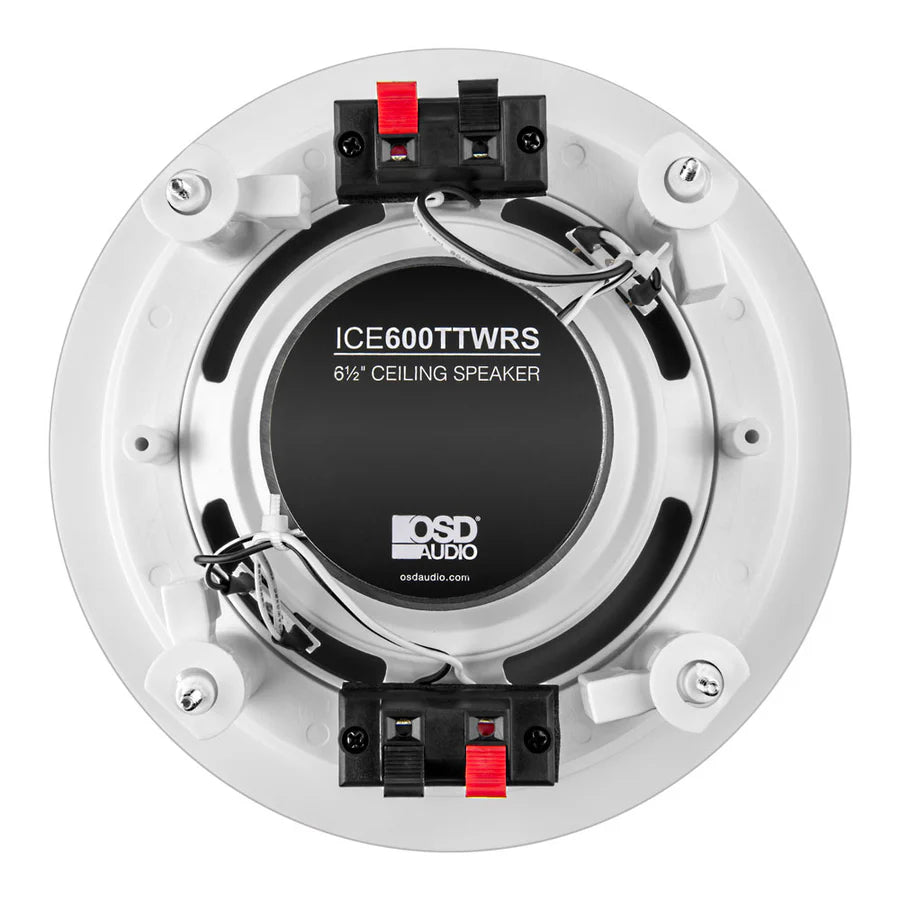 WiiM AMP Wi-Fi & Bluetooth Amplifier + OSD Audio ICE600TTWRS 6.5" Water Resistant Stereo Ceiling Speaker - K&B Audio