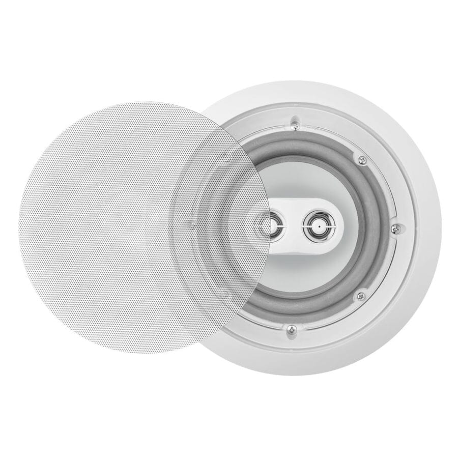 WiiM AMP Wi-Fi & Bluetooth Amplifier + OSD Audio ICE600TTWRS 6.5" Water Resistant Stereo Ceiling Speaker - K&B Audio
