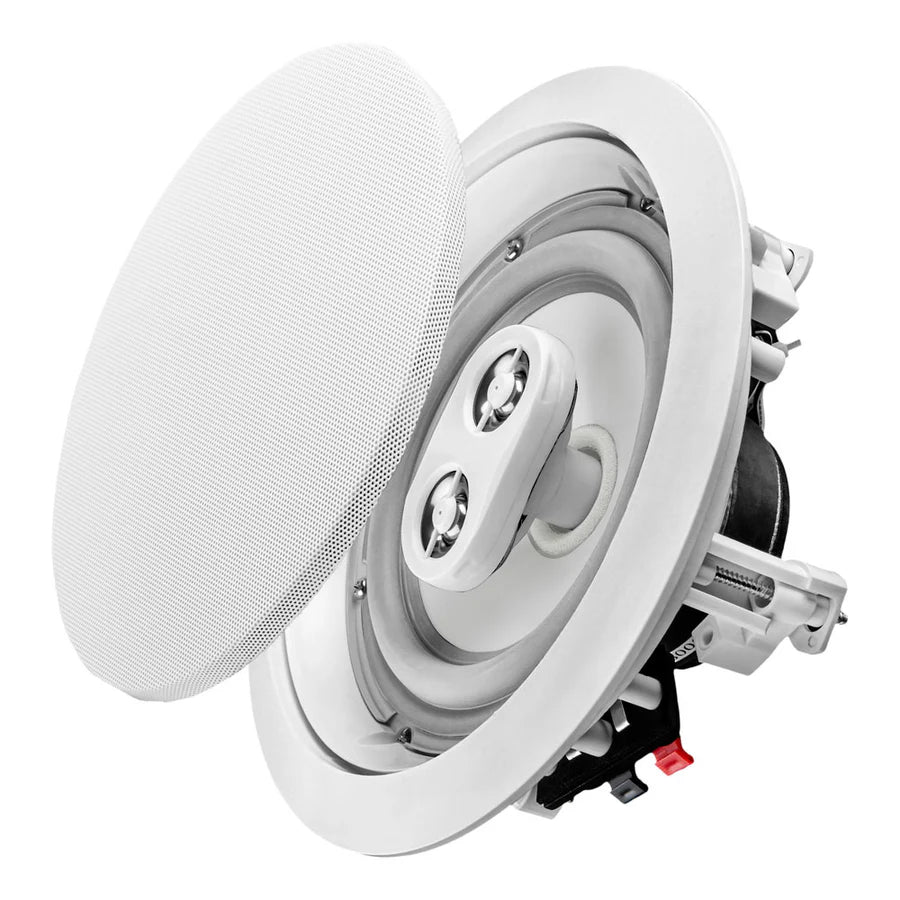 WiiM AMP Wi-Fi & Bluetooth Amplifier + OSD Audio ICE600TTWRS 6.5" Water Resistant Stereo Ceiling Speaker - K&B Audio