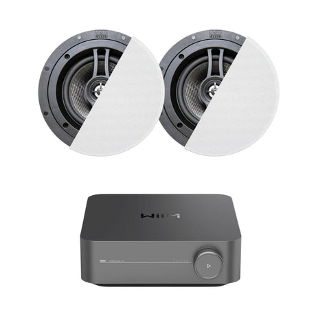 WiiM AMP Pro + OSD Audio R63 6.5" Ceiling Speakers - K&B Audio