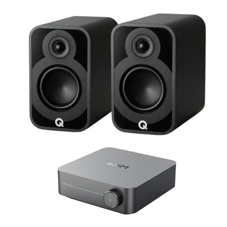 WiiM AMP + Q Acoustics 5020 5" Bookshelf Speakers - K&B Audio