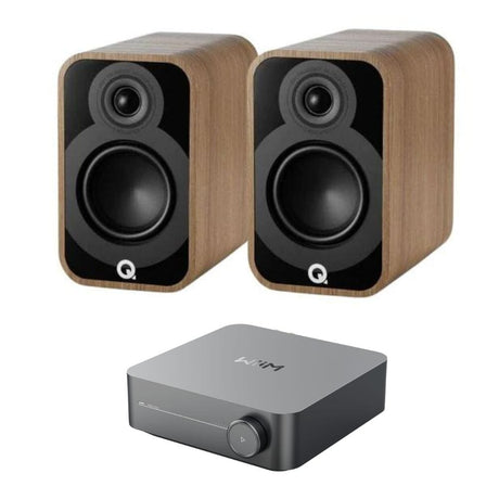 WiiM AMP + Q Acoustics 5020 5" Bookshelf Speakers - K&B Audio