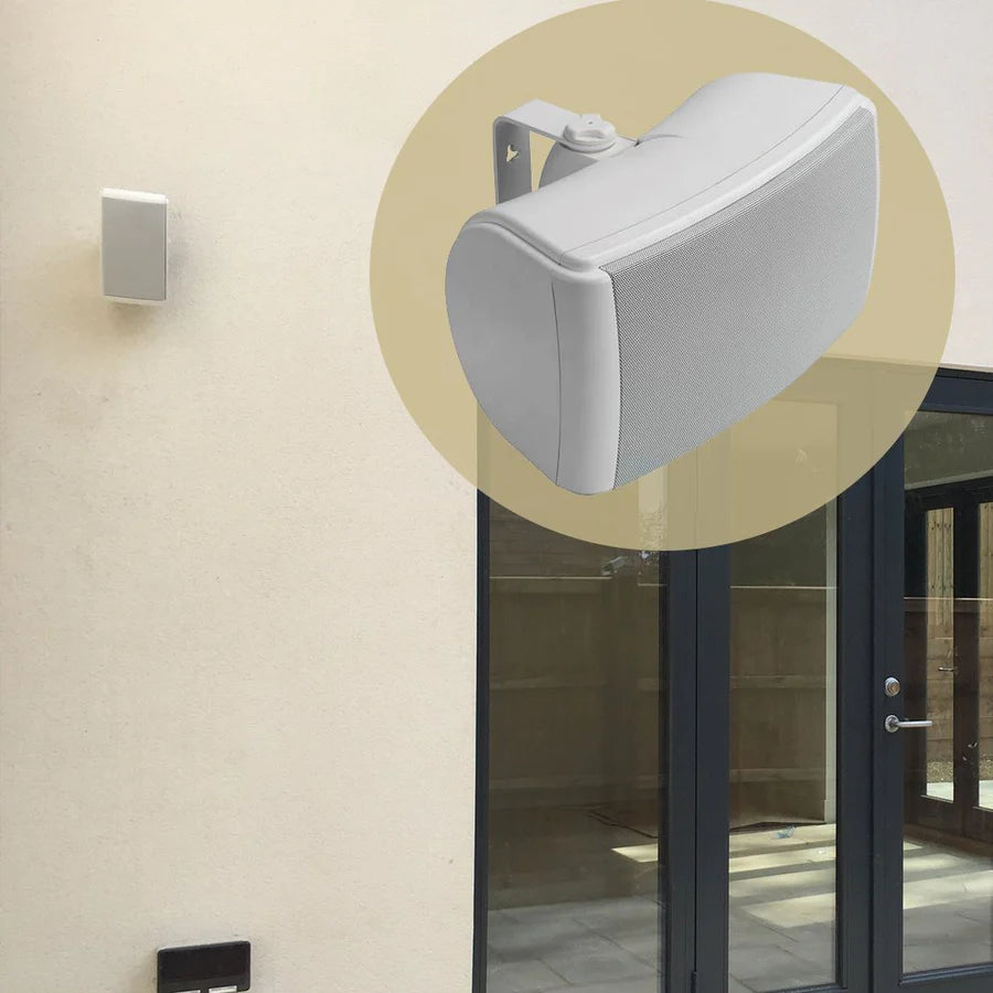 WiiM AMP Wi-Fi & Bluetooth Amplifier + Q Acoustics QI45EW 4.5" Outdoor Speakers - K&B Audio