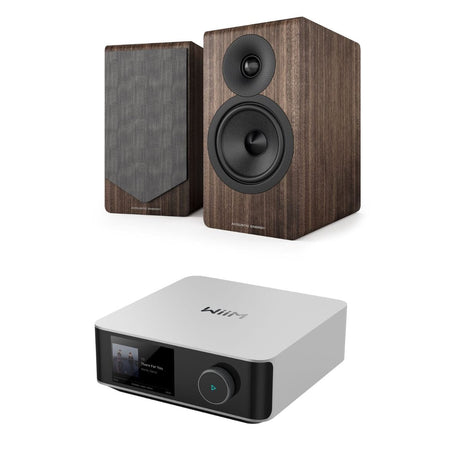 WiiM AMP Ultra + Acoustic Energy AE300² Bookshelf Speakers - K&B Audio