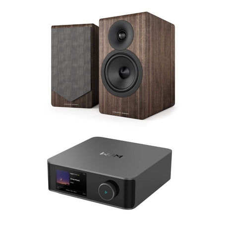 WiiM AMP Ultra + Acoustic Energy AE300² Bookshelf Speakers - K&B Audio