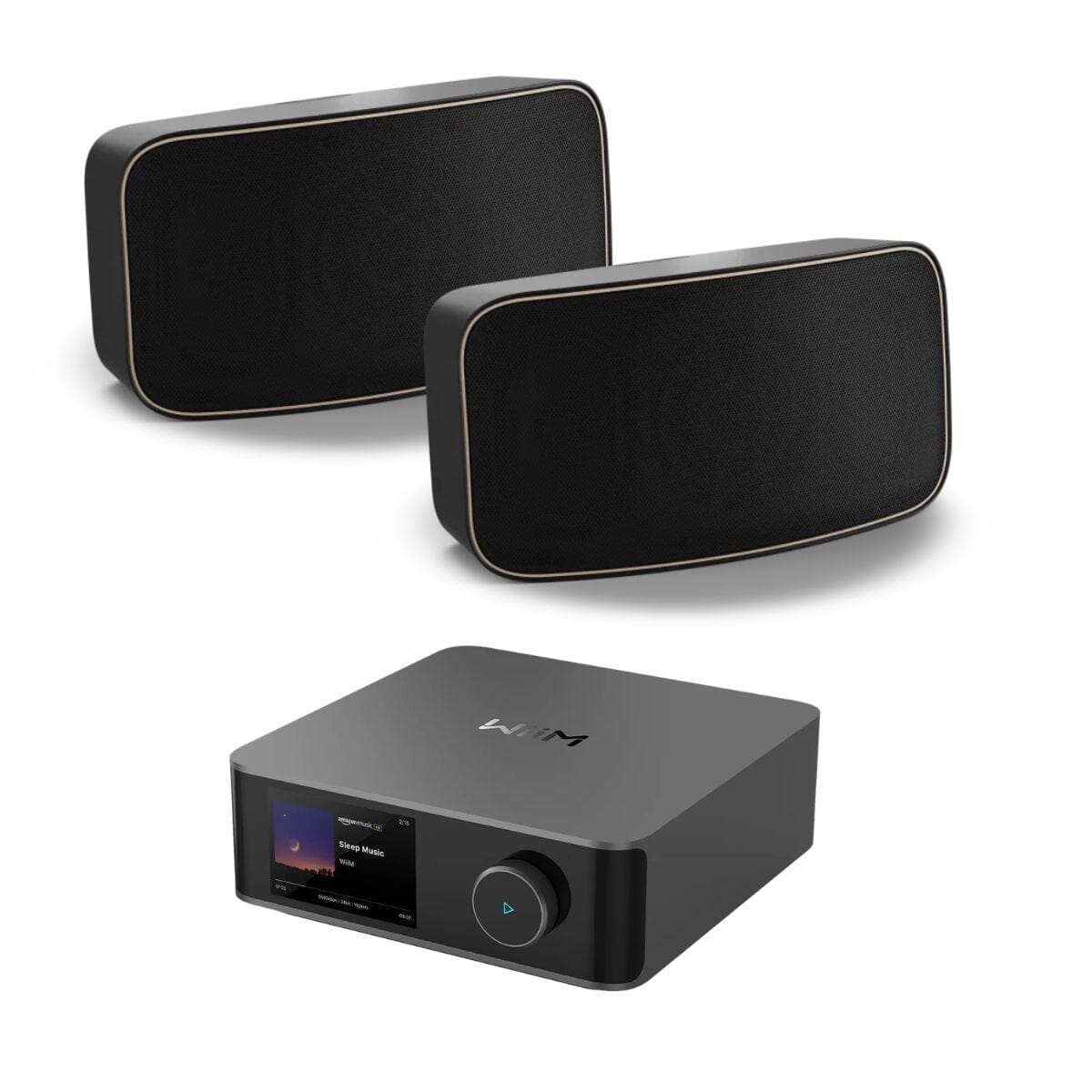 WiiM AMP Ultra Wi-Fi & Bluetooth Amplifier + DALI Gardian OW 6 6.5" Outdoor Speakers - K&B Audio