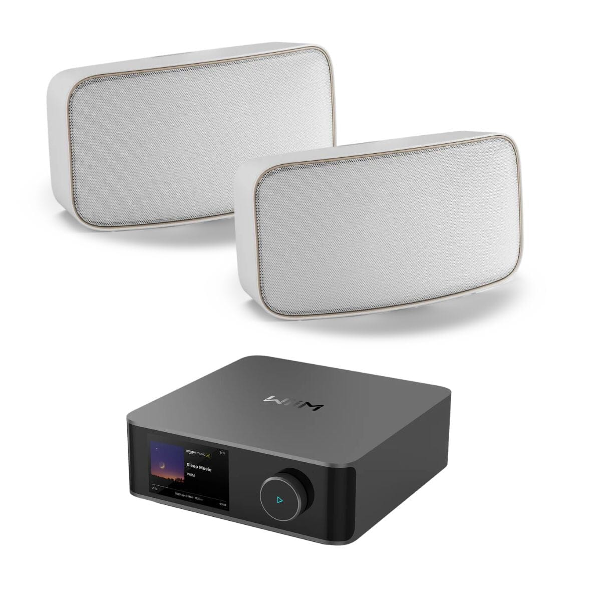 WiiM AMP Ultra Wi-Fi & Bluetooth Amplifier + DALI Gardian OW 6 6.5" Outdoor Speakers - K&B Audio