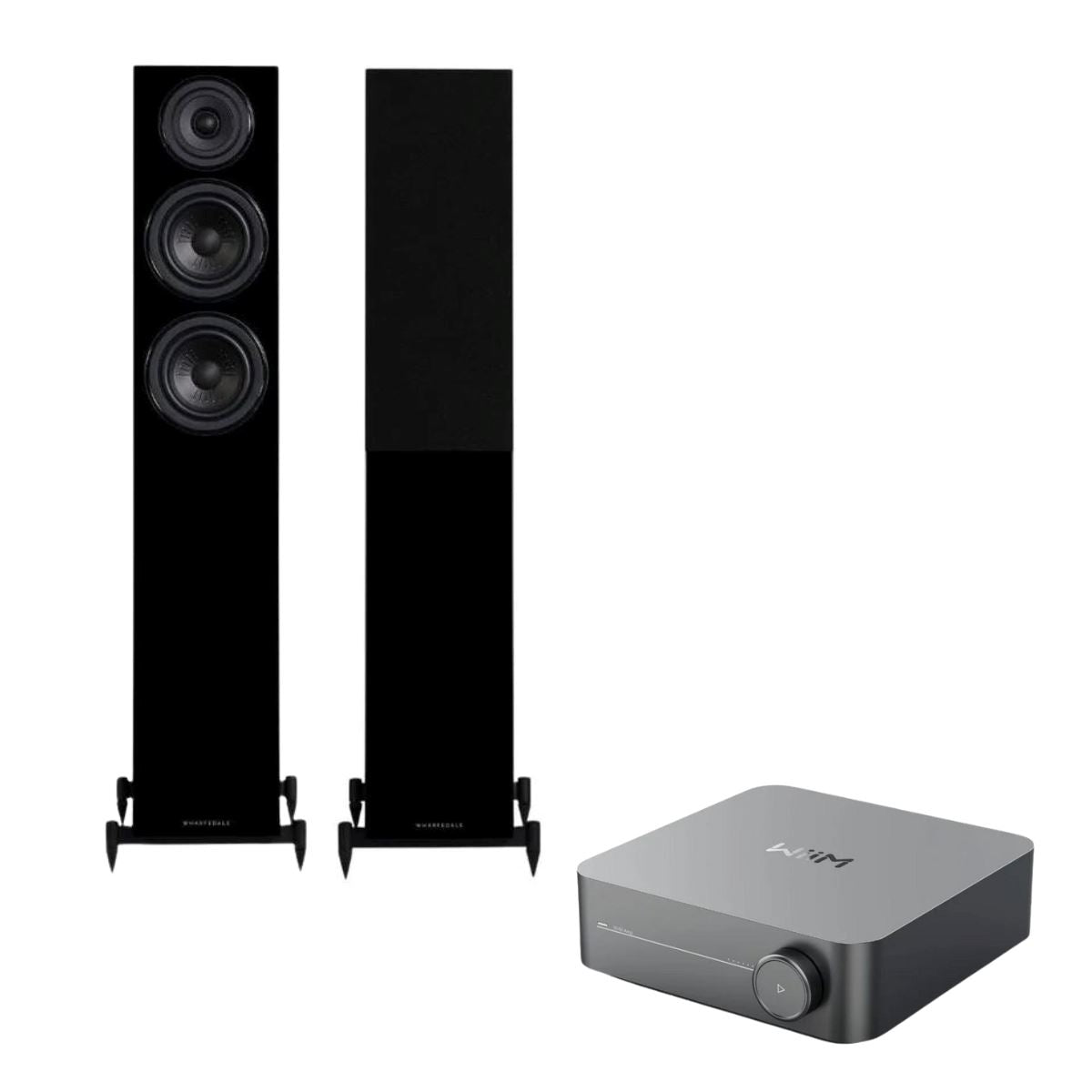 WiiM AMP + Wharfedale Diamond 12.3 Floorstanding Speakers - K&B Audio