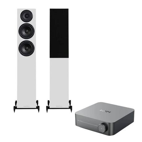 WiiM AMP + Wharfedale Diamond 12.3 Floorstanding Speakers - K&B Audio