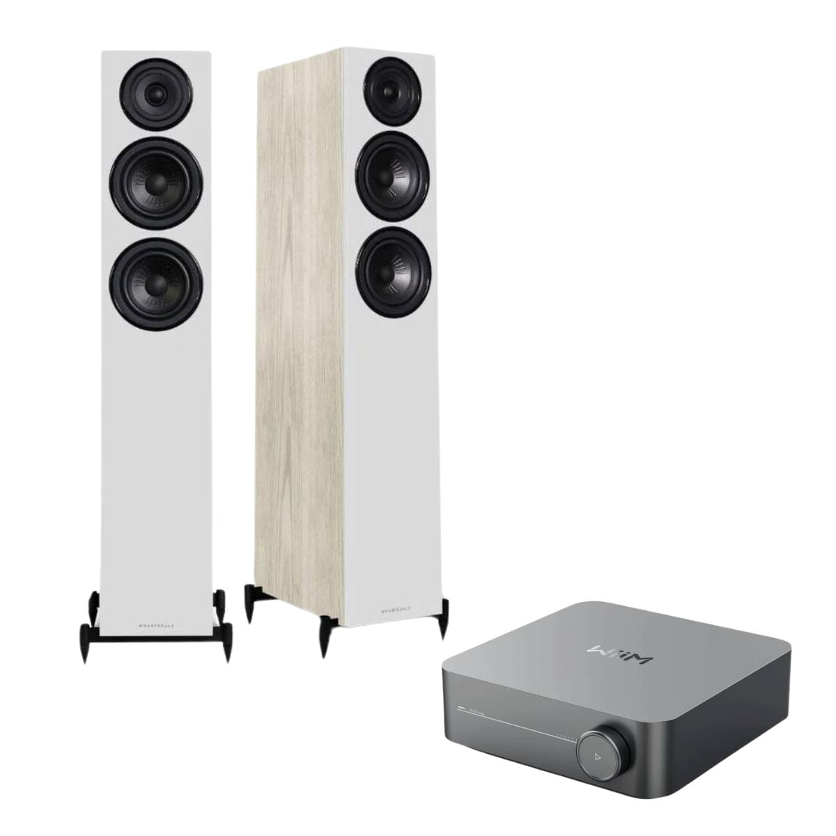 WiiM AMP + Wharfedale Diamond 12.3 Floorstanding Speakers - K&B Audio