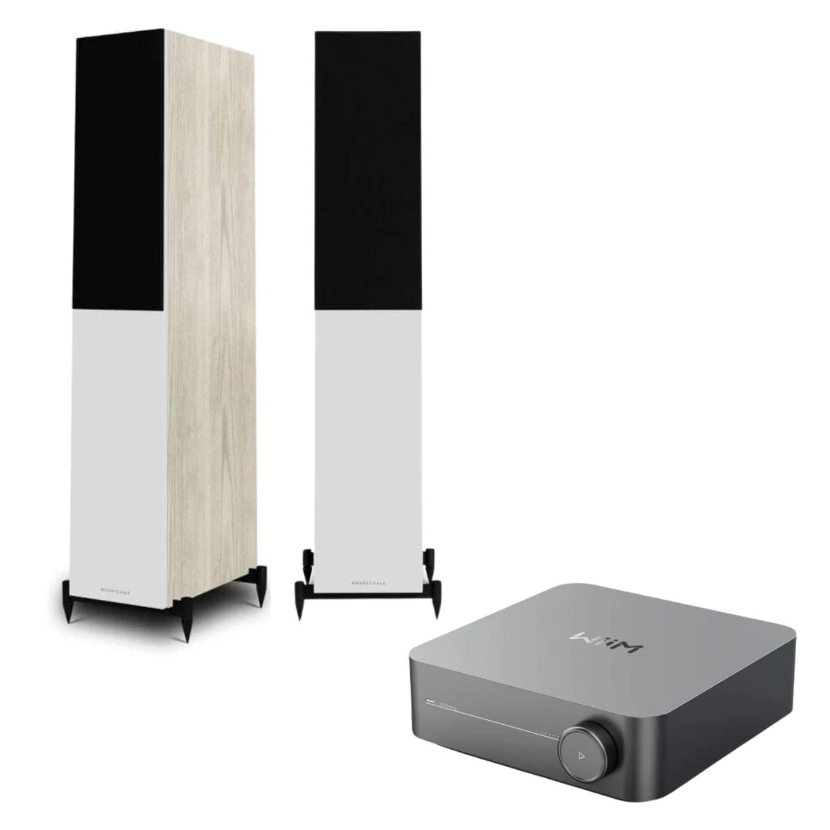 WiiM AMP + Wharfedale Diamond 12.4 Floorstanding Speakers - K&B Audio