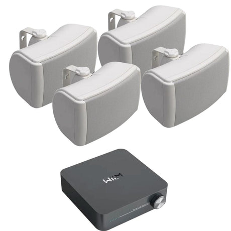 WiiM AMP WiFi & Bluetooth Speaker System with Q Acoustics 6.5" Outdoor Speakers - K&B Audio