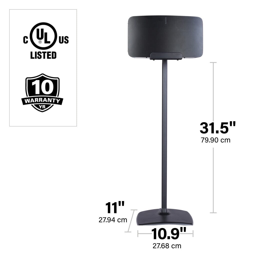 Wireless Speaker Stand Designed For Sonos Play:5 - Each - K&B Audio
