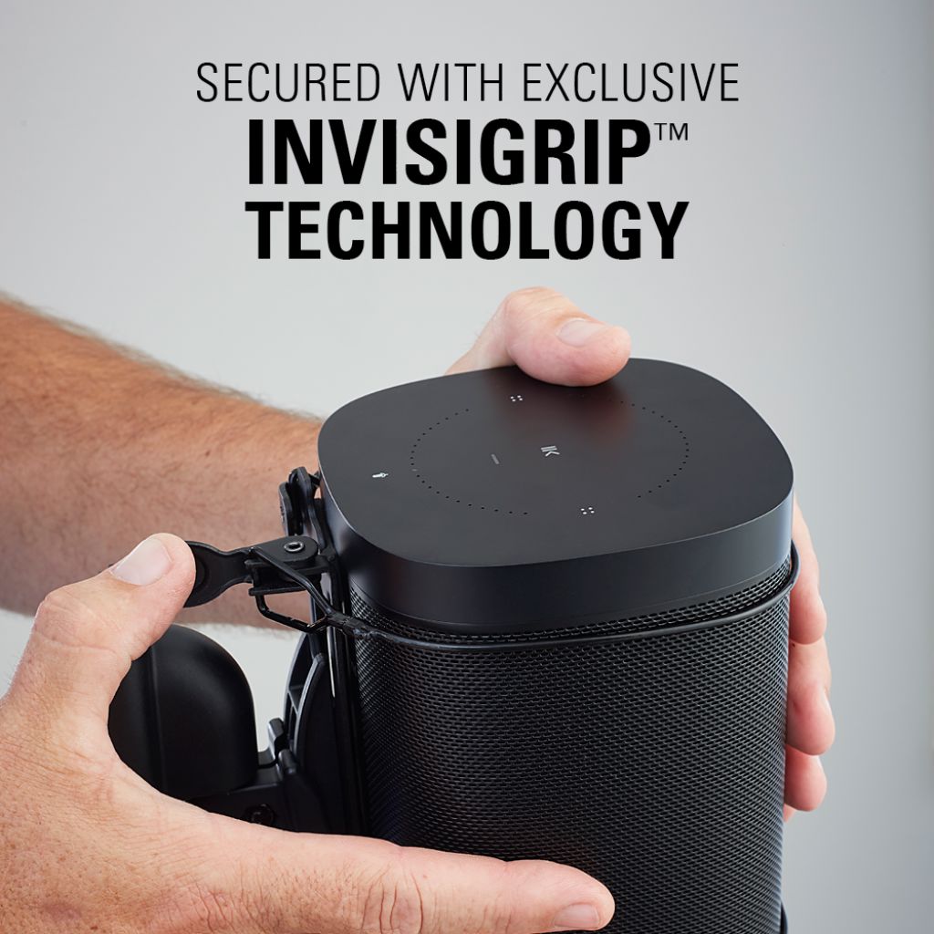 Wireless Speaker Swivel & Tilt Wall Mount Designed for Sonos One SL, Play:1, Play:3 - Pair - K&B Audio