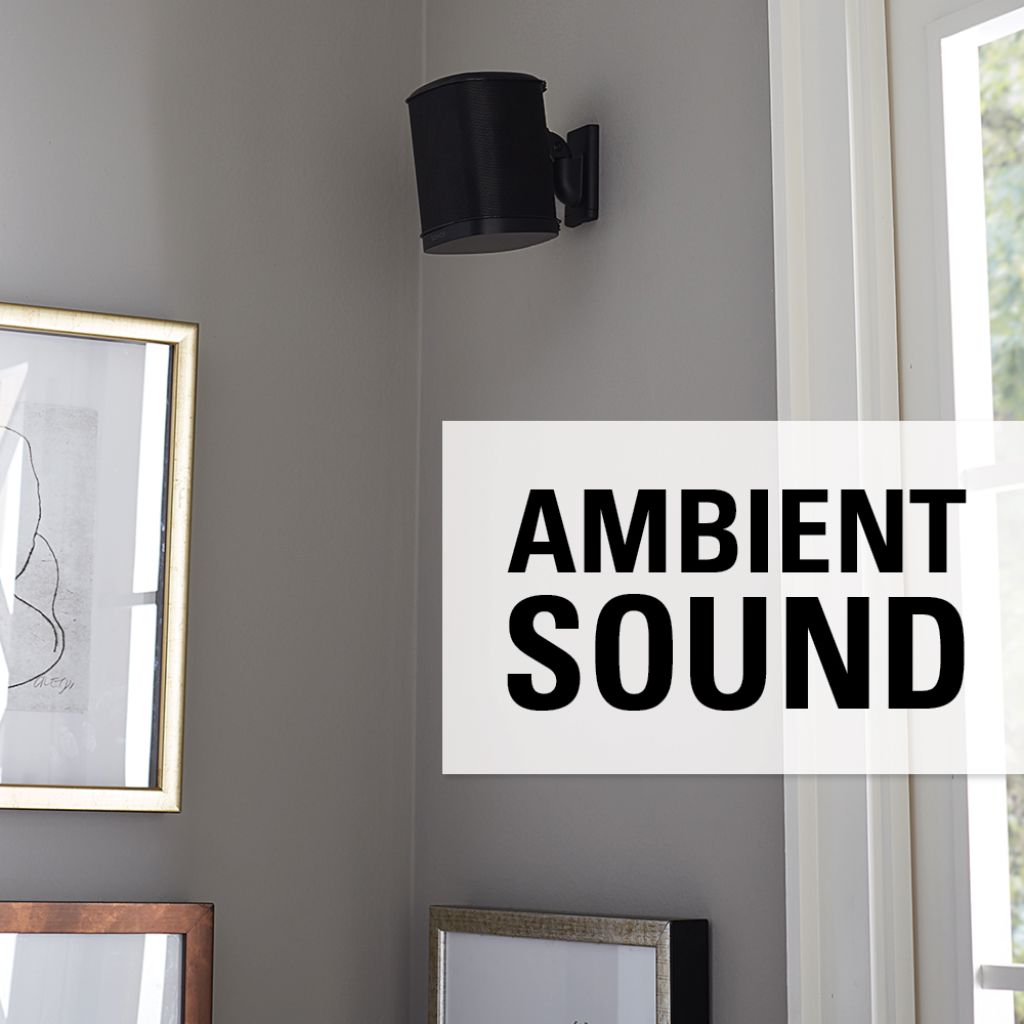 Wireless Speaker Swivel & Tilt Wall Mount Designed for Sonos One SL, Play:1, Play:3 - Pair - K&B Audio