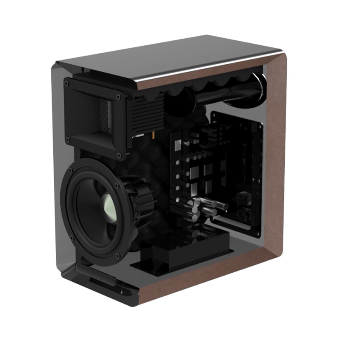 Airpulse A100 100W Active Bookshelf Speakers with Bluetooth (Pair) - K&B Audio