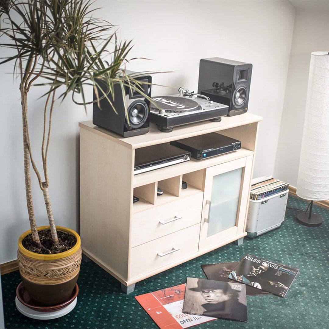 Airpulse A100 100W Active Bookshelf Speakers with Bluetooth (Pair) - K&B Audio