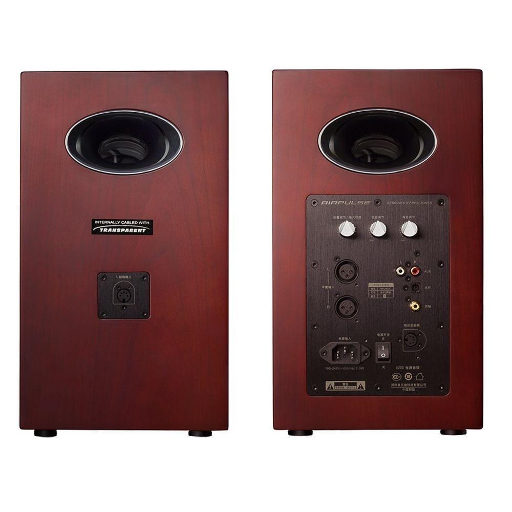 Airpulse A200 135W Active Bookshelf Speakers with Bluetooth - K&B Audio