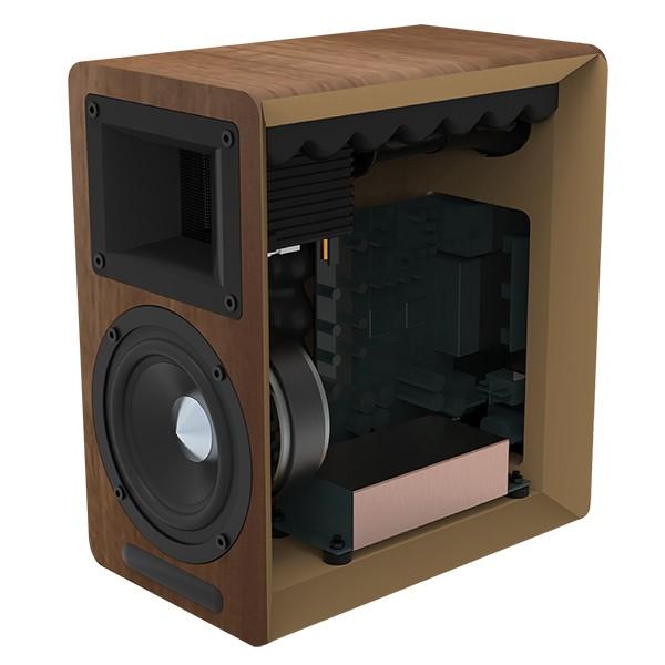 Airpulse A80 100W Active Bookshelf Speakers with Bluetooth - K&B Audio